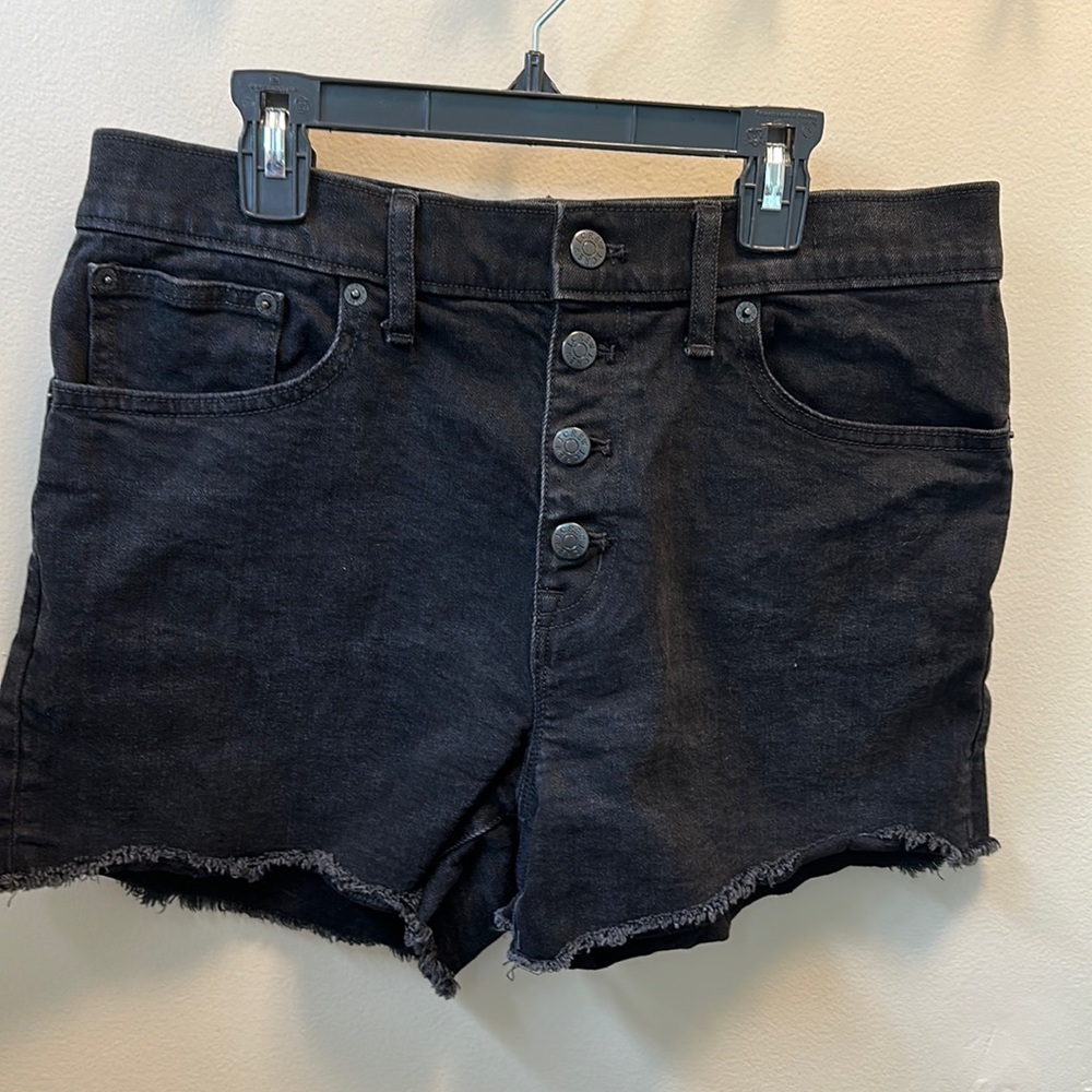 J. Crew women’s Black Jean shorts size 28